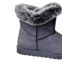 Bota Mooncity Feminina Cinza Peluciada