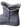 Bota Mooncity Feminina Cinza Peluciada