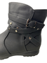 Bota fem. Mooncity cano curto preto