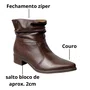 Bota Pegada Feminina Frontier Pinhão Couro 