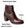 Bota Pegada Feminina Frontier Pinhão Couro 