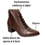 Bota Pegada Feminina Frontier Pinhão Couro 