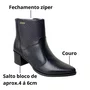 Bota Pegada Feminina Preto Couro 