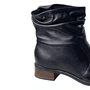 Bota Pegada Feminina Preto Couro 