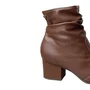 Bota Via Uno Feminina Cacau Salto Bloco 