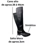 Bota Via Uno Feminina Preto Cano Alto