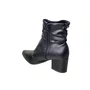 Bota Via Uno Feminina Preto Salto Bloco 