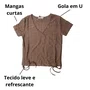 Camiseta Facinelli Feminina Café