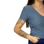 Camiseta Facinelli Feminina Cinza