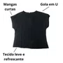 Camiseta Facinelli Feminina Preta 