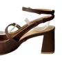 Chanel Vizzano Feminino Chocolate Fecho Fivela