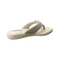 Chinelo Comfortflex Feminino Creme Ferragem Dourada 