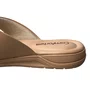Chinelo Comfotflex Feminino Caqui Ferragem Dourada 