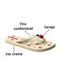 Chinelo Ipanema Infantil Feminino Beje Cereja 
