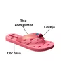 Chinelo Ipanema Infantil Feminino Rosa Cereja 