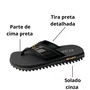 Chinelo Kenner Masculino Kivah Preto Opaco 