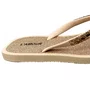 Chinelo L´amour Feminino Bege Glitter