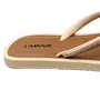 Chinelo L´amour Feminino Bege Tira Cravejada 