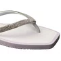 Chinelo L´amour Feminino Branco Glitter