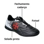 Chuteira Oxn Infantil Preto Vasco Futsal 