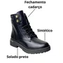 Coturno Beira Rio Feminina Preto Cadarço 
