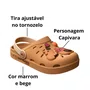 Crocs Grendene Infantil Feminina Marrom Capivara 
