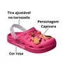 Crocs Grendene Infantil Feminina Rosa Escuro Capivara 
