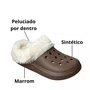 Crocs Moleca Feminina Chocolate Peluciada