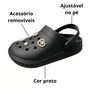 Crocs Molekinha Feminina Infantil Preta Acompanha Acessórios 