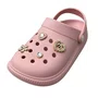 Crocs Molekinha Feminina Infantil Rosa Acompanha Acessórios 