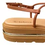 Flat Bebecê Feminina Pecan Tira Cravejada 