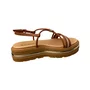 Flat Bebecê Feminina Pecan Tira Cravejada 