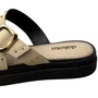 Flat Dakota Feminino Machiato Fivela Dourada