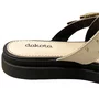 Flat Dakota Feminino Machiato Fivela Dourada