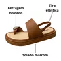 Flat Mississipi Feminina Caramelo Ferragem 
