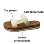 Flat Moleca Feminino Branco Off Texturizada 