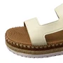 Flat Moleca Feminino Branco Off Texturizada 