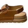 Flat Pegada Feminino Camel Couro 