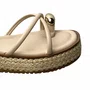 Flat Sua Cia Feminino Areia Ferragem Dourada 