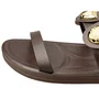 Flat Via Scarpa Feminino Macchiato Ferragens Douradas 