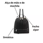 Mochila Wj Feminina Preto Alça Regulavél