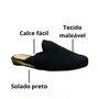Mule Modare Feminino Preto Calce Fácil 