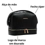 Necessaire Chenson Feminina Preto Fecho Zíper 