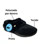 Pantufa Pegada Feminina Preto Peluciado 