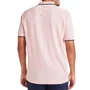 Polo Básica Masculina Gola Frisos Rosa