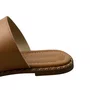 Rasteirinha Beira Rio Feminina Camel Ferragem Dourada 