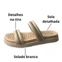 Rasteirinha Modare feminina  Creme Cristal 