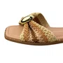 Rasteirinha Moleca Feminina Multi Nude Ferragem Dourada 