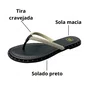 Rasteirinha Molekinha Infantil Feminina Preto Tira Cravejada