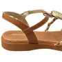 Rasteirinha Piccadilly Feminina Ocre Dourado